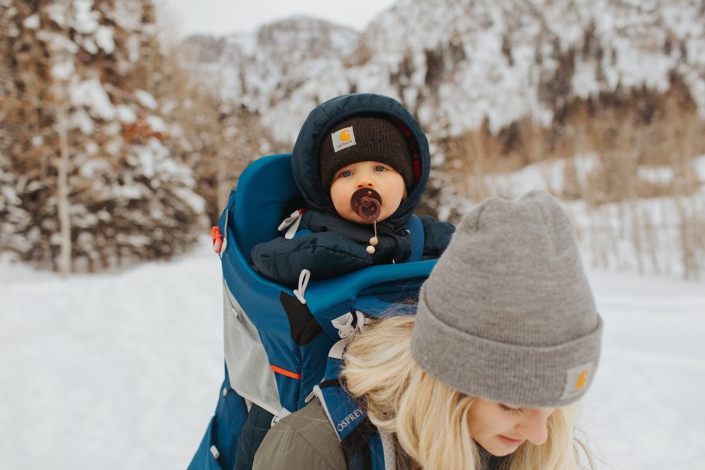 Hiking in the winter with a baby