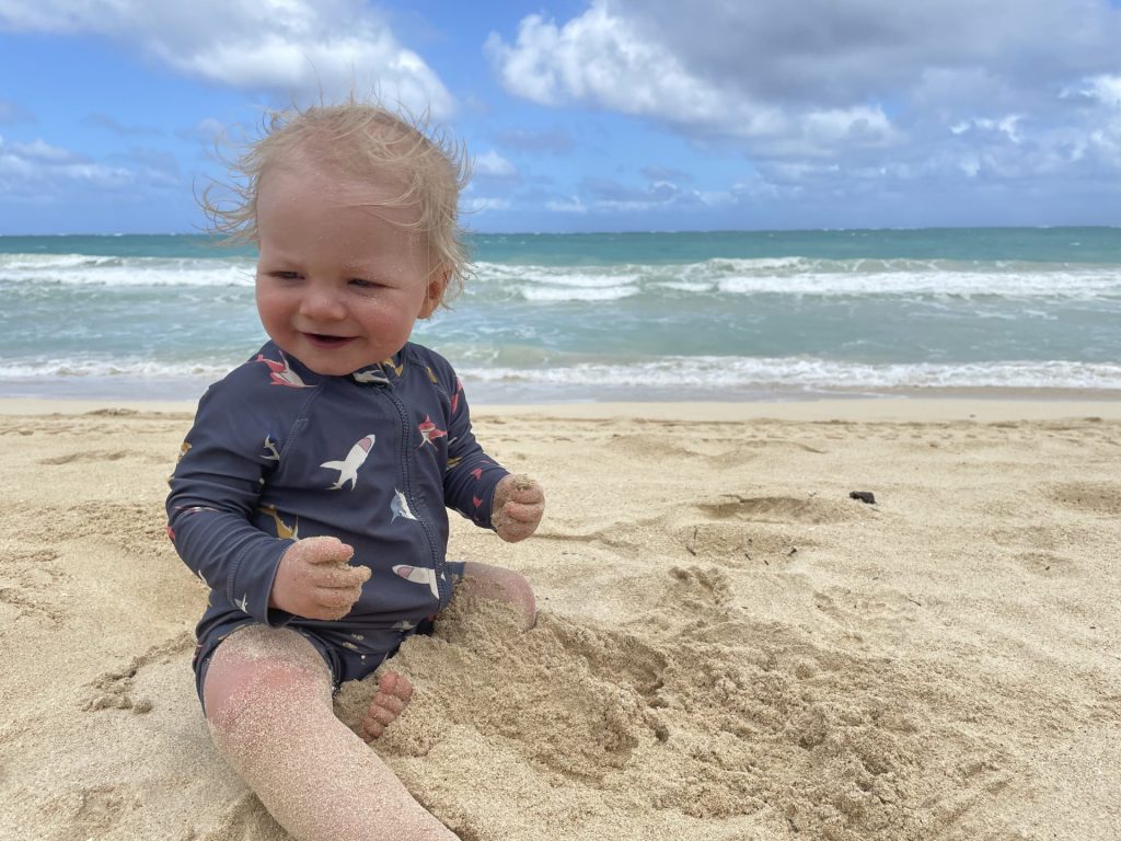 Toddler at the Beach