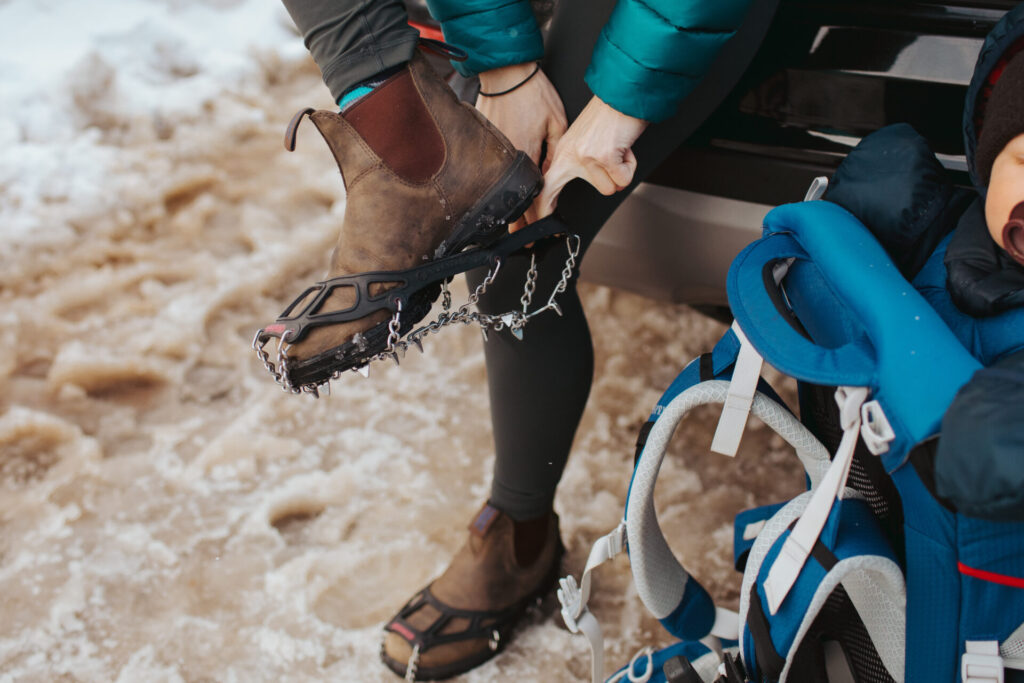 microspikes for hiking in the winter