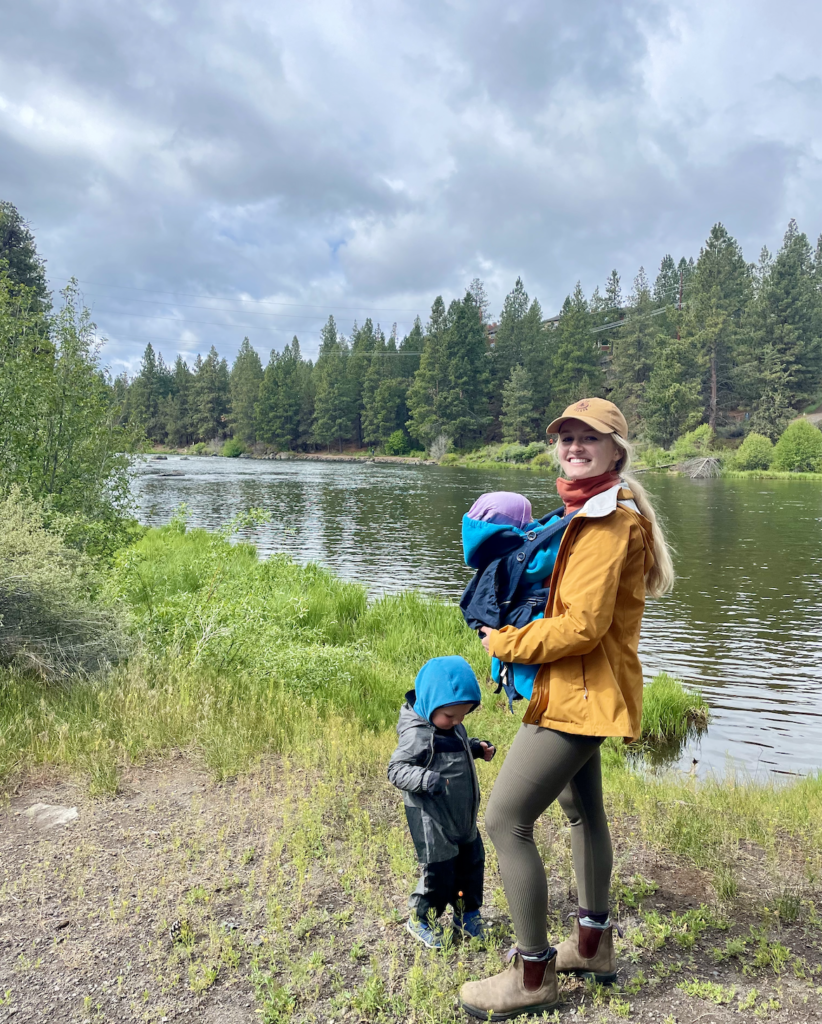 gear for hiking in the rain with kids