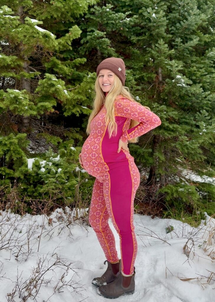 maternity clothes for the winter merino wool base layer